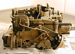 Rochester carburetor before restoration