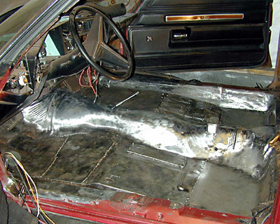 1973 Buick Riviera - New floor pans welded in place