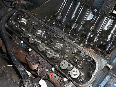 Buick 455 V8 heads before restoration
