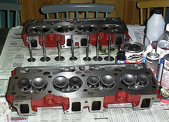 Buick 455 V8 heads after restoration