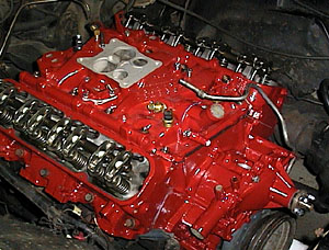 Buick 455 V8 heads and intake after restoration