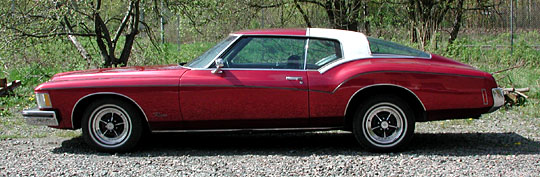 1973 Buick Riviera after 455 V8 engine restoration